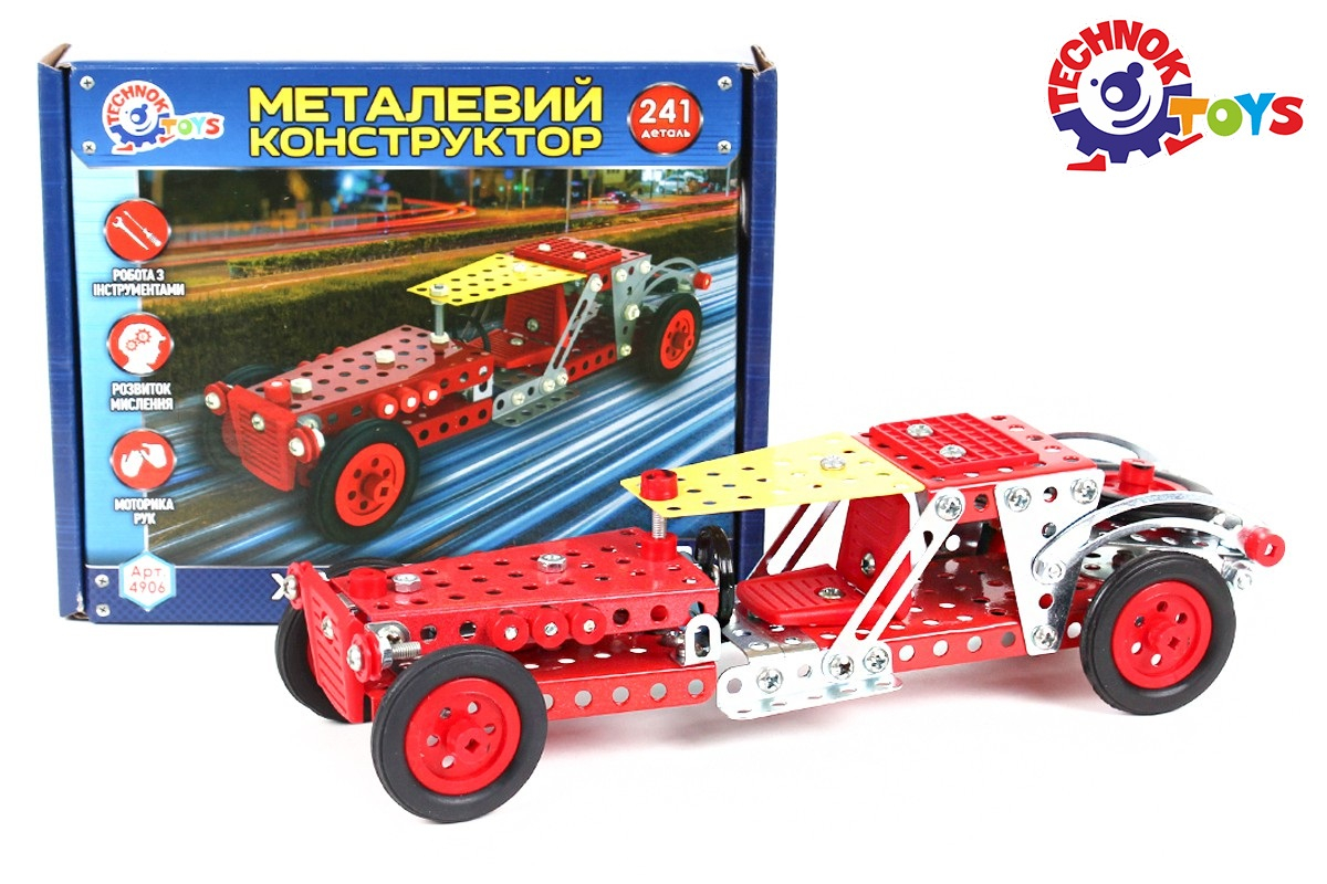 Метален конструктор хот род ретро кола с 241 части TECHNOK, Украйна