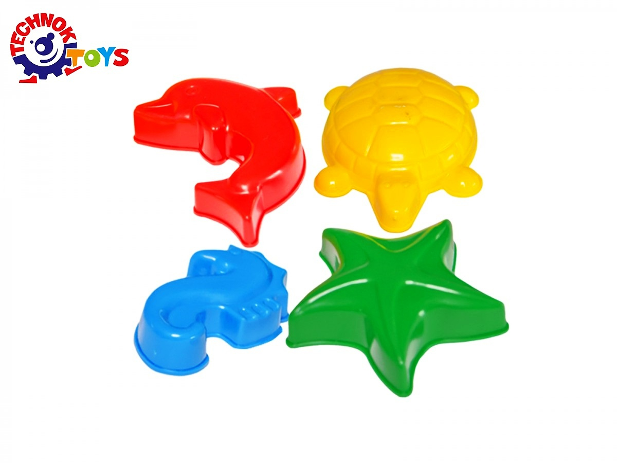 Формички за пясък морско дъно 10×8×2см TECHNOK, Украйна