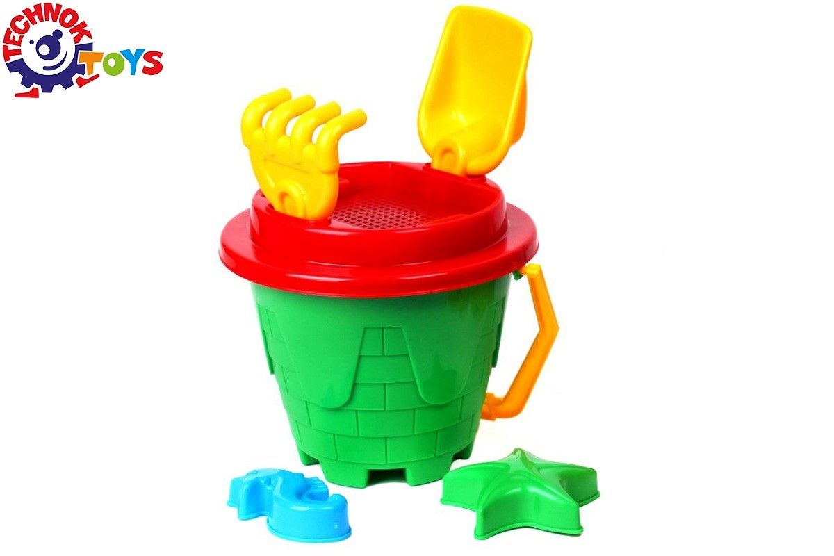 Кофичка с форма на замък 27х21х18см пясъчен комплект TECHNOK, Украйна