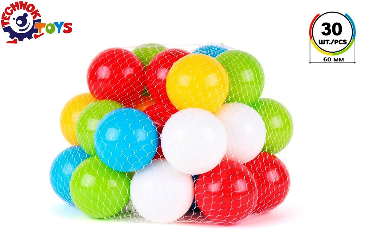 Професионален к-т 30 бр. меки топки издържащи тегло до 80 кг 23×23×23см TECHNOK, Украйна