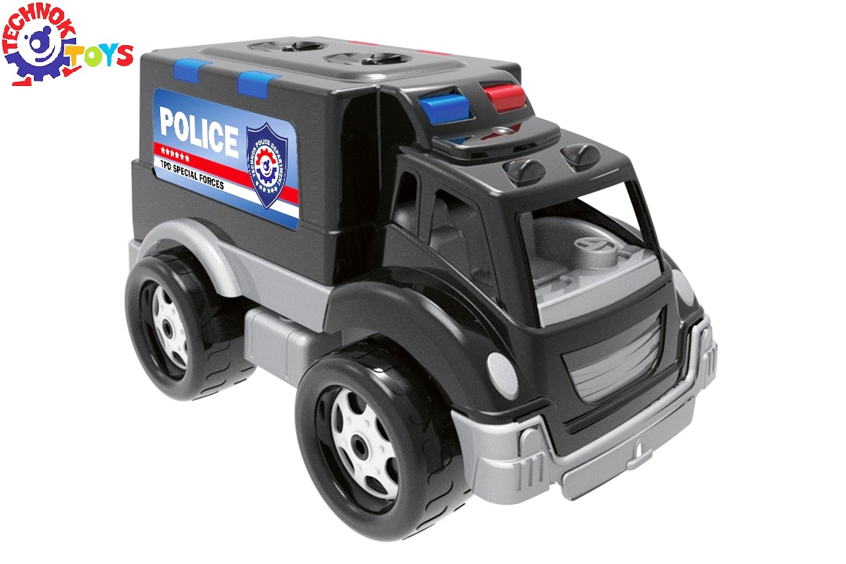 ГОЛЯМ Полицейски камион с отварящи задни врати 33х20х20см TECHNOK, Украйна