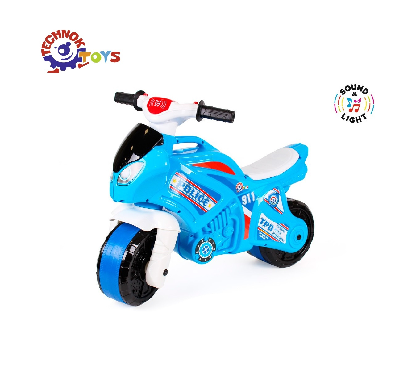 Mотор за баланс с бандаж на гумите и дръжка, ПОЛИЦЕЙСКИ, 72х52х35см, TECHNOK, Украйна