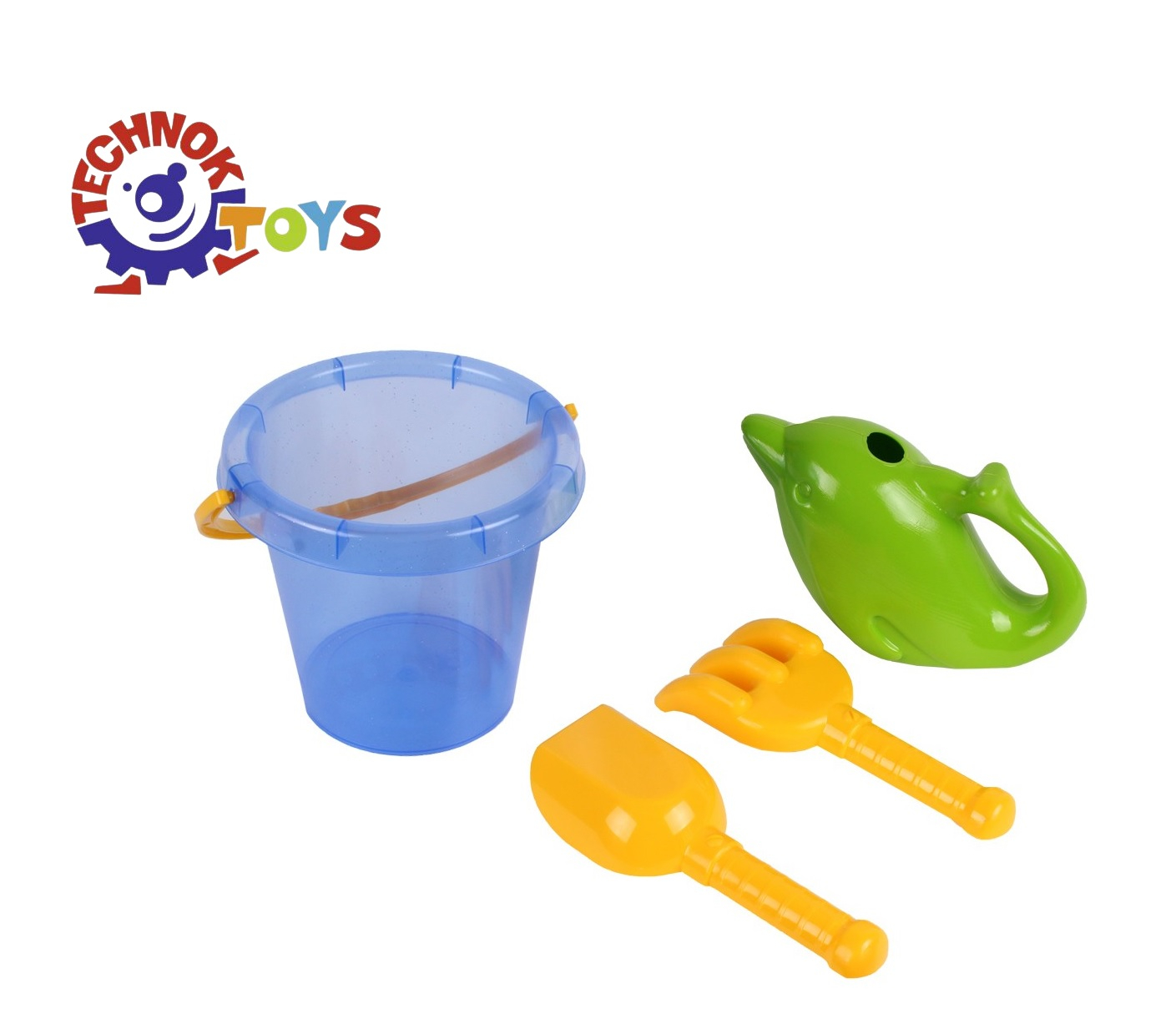 Прозрачна кофичка с лейка, лопатка и гребло, TECHNOK, Украйна