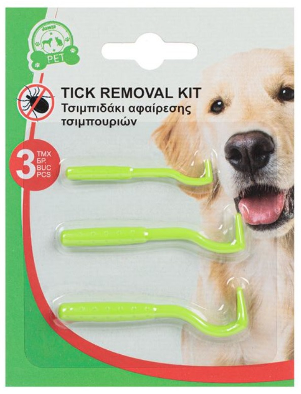 Пинсети за вадене на кърлежи, 3 броя