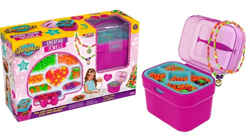 ГОЛЯМ Комплект с маниста за бижута в куфарче, DEDE