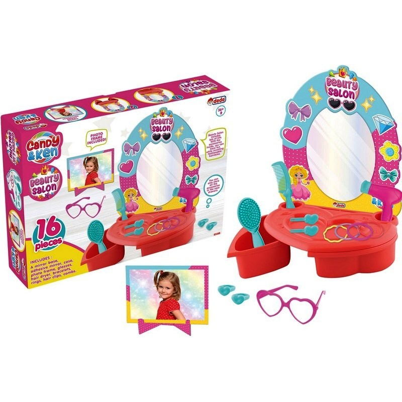 Тоалетка Candy с рамка за снимка 40х9х29см Dede