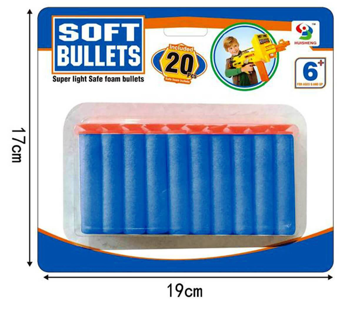 Меки стрели 20 броя пълнител, резервни за пистолет, оръжия