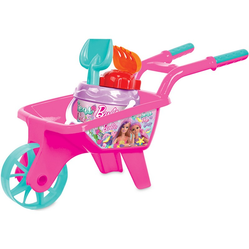 Комплект за пясък с количка, Барби, Barbie, DEDE
