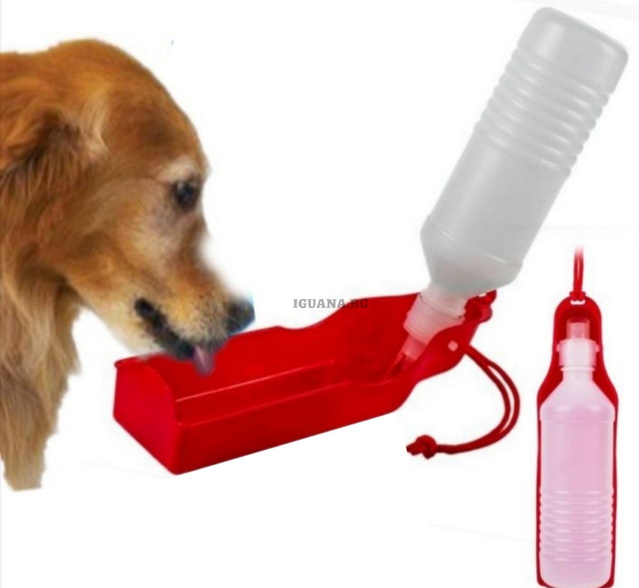 Преносимо шише за домашни любимци, 500мл