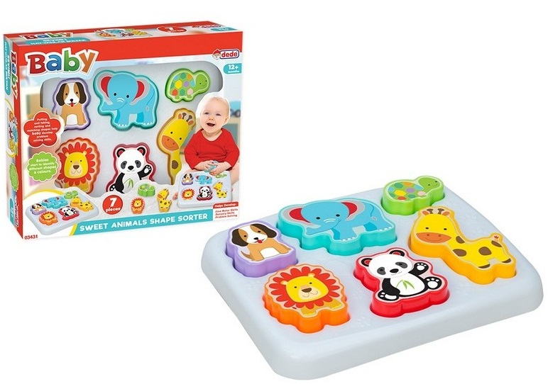 Сортер със сладки животни, 29х6х26см, DEDE