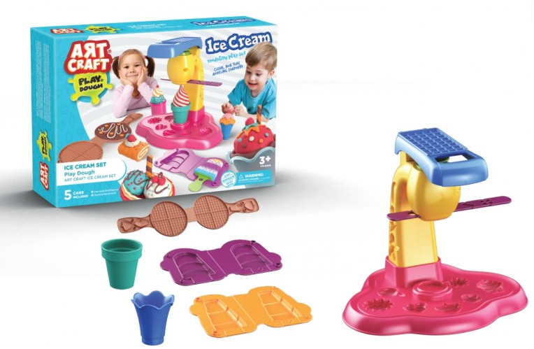 Сладоледена фабрика - машина за сладолед и пластелин, 37х8х26см, DEDE