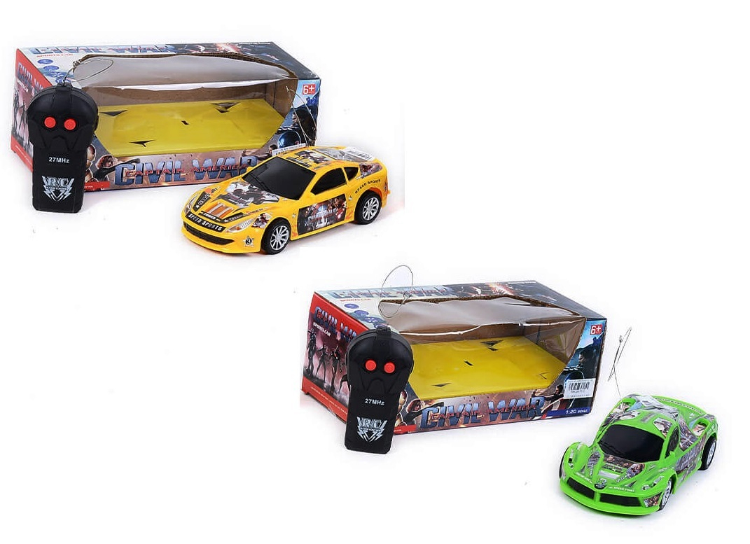 Кола с радиоконтрол, движение в 2 посоки, СУПЕРГЕРОИ