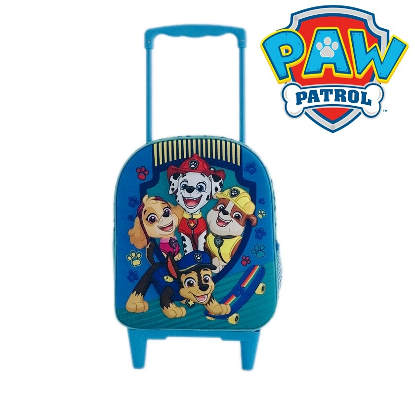 3D раница с колелца и телескопична дръжка Пес Патрул, Paw Patrol