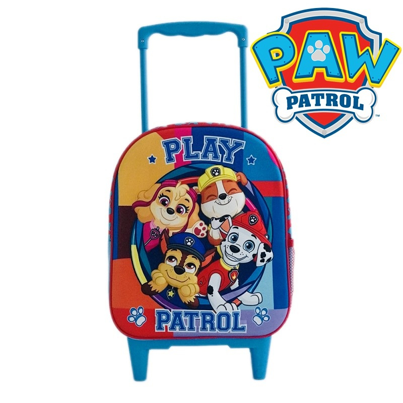 3D раница с колелца и телескопична дръжка Пес Патрул, PLAY Paw Patrol