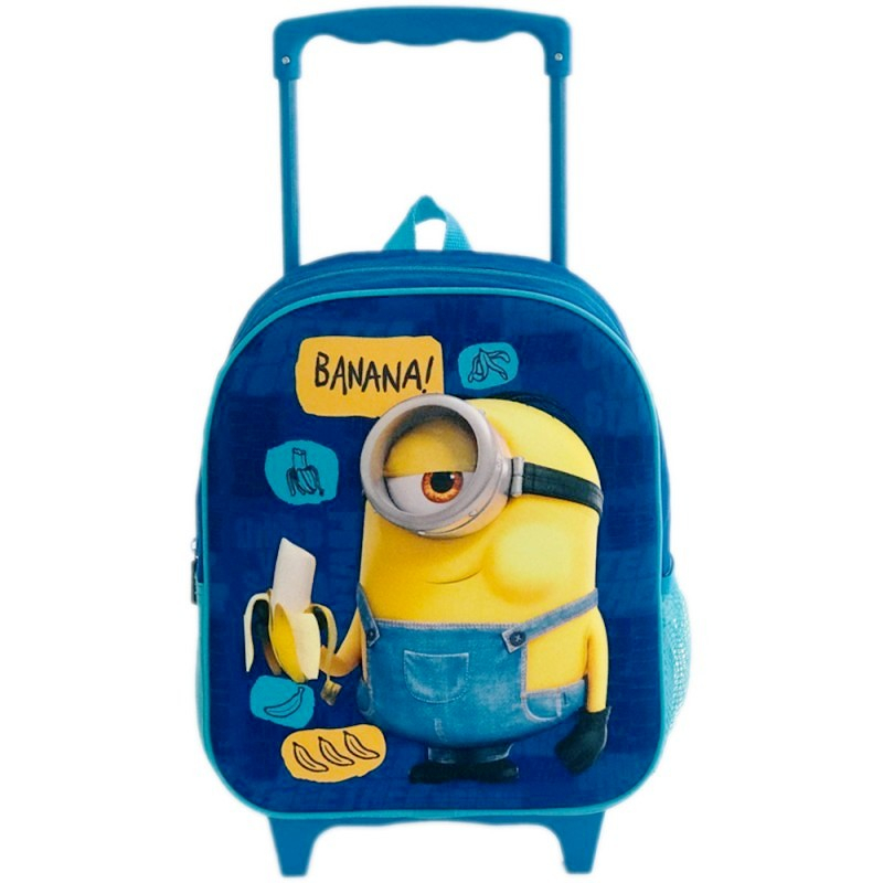 3D раница с колелца и телескопична дръжка Миньоните, Minions