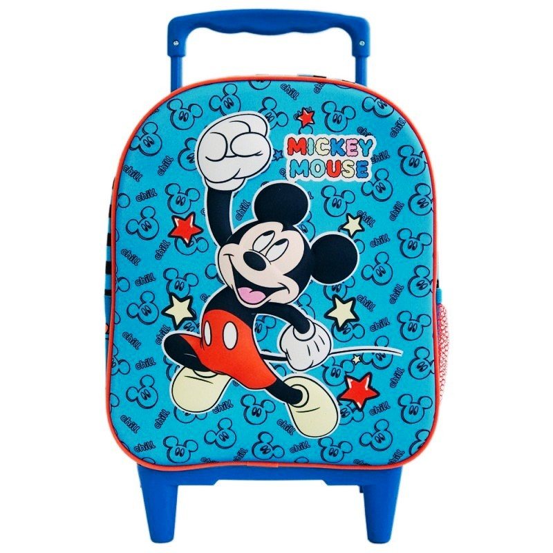 3D раница с колелца и телескопична дръжка Мики Маус, Mickey Mouse