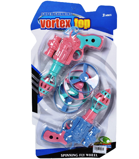 Комплект - 2 пистолета със светещ пумпал и перки