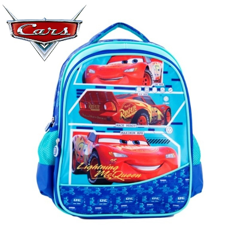 ГОЛЯМА Ученическа раница с 3 отделения CARS, McQueen