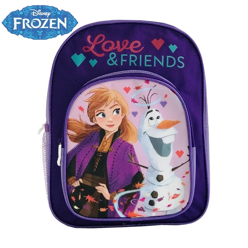 Раница за детска градина с голям и малък джоб Замръзналото кралство с Анна и Олъф, FROZEN Anna. Olaf LOVE Friends