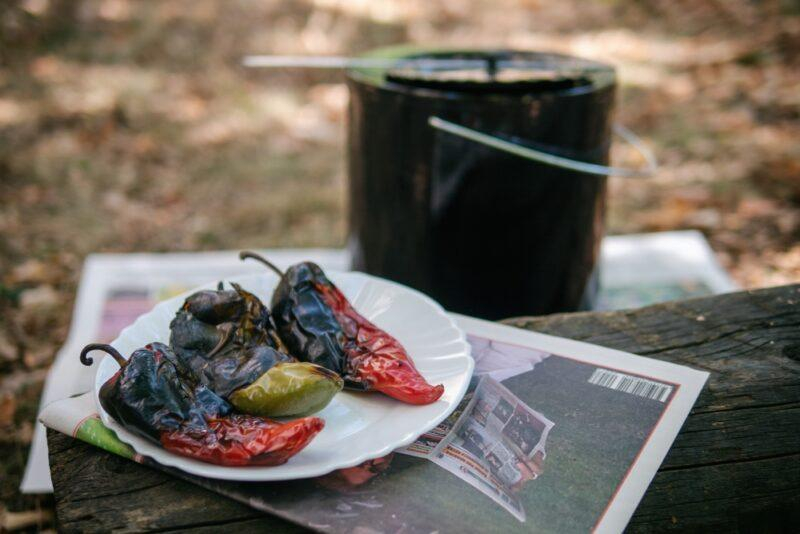 Чушкопек с капак ЕДИНИЧЕН 1200W уред за печене на чушки, Произведен в БЪЛГАРИЯ