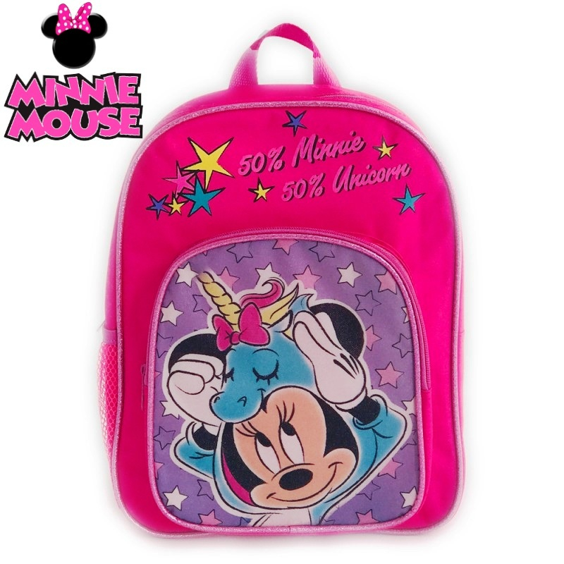 Раница за детска градина с голям и малък джоб, Мини Маус ЕДНОРОГ, Minnie Mouse UNICORN