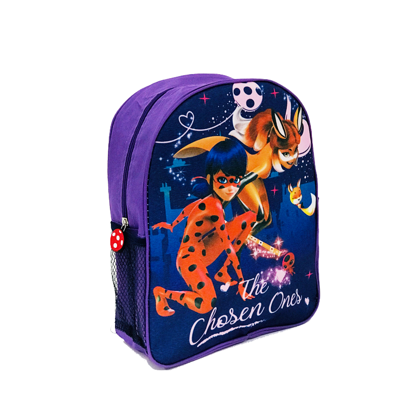 Раница за детска градина с 1 голямо отделение Калинката и Черния котарак, Miraculous The Chosen Ones