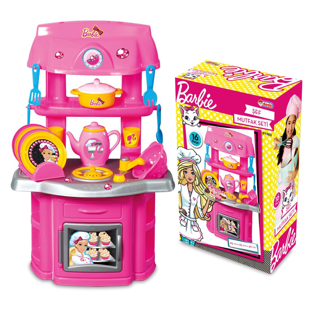 Комплект кухня Барби/Barbie, 40х16х63см, DEDE