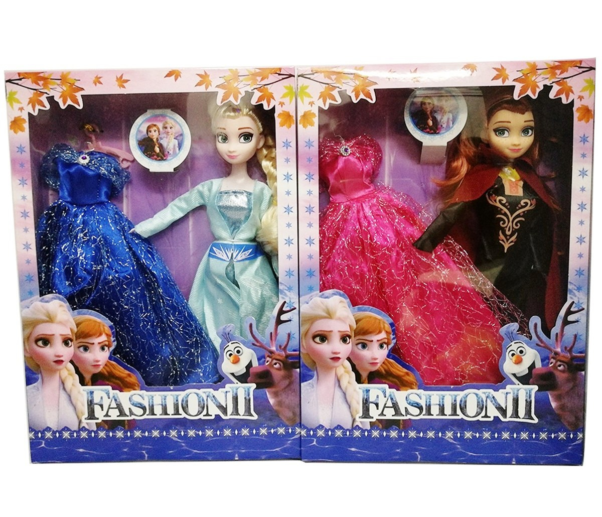 Кукла ледено царство с допълнителна рокля | 2 модела