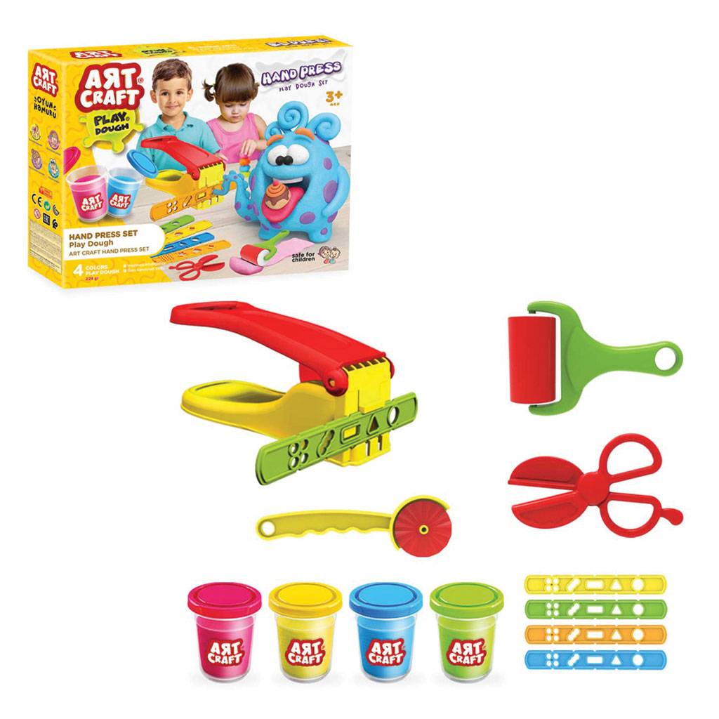 Комплект пластелин с преса и инструменти, DEDE