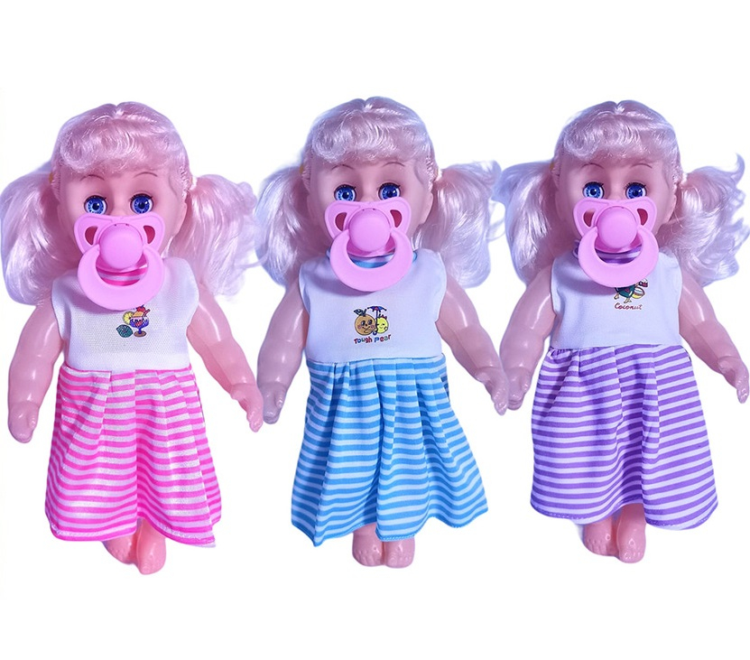 Кукла с биберон и ЗВУК 27см