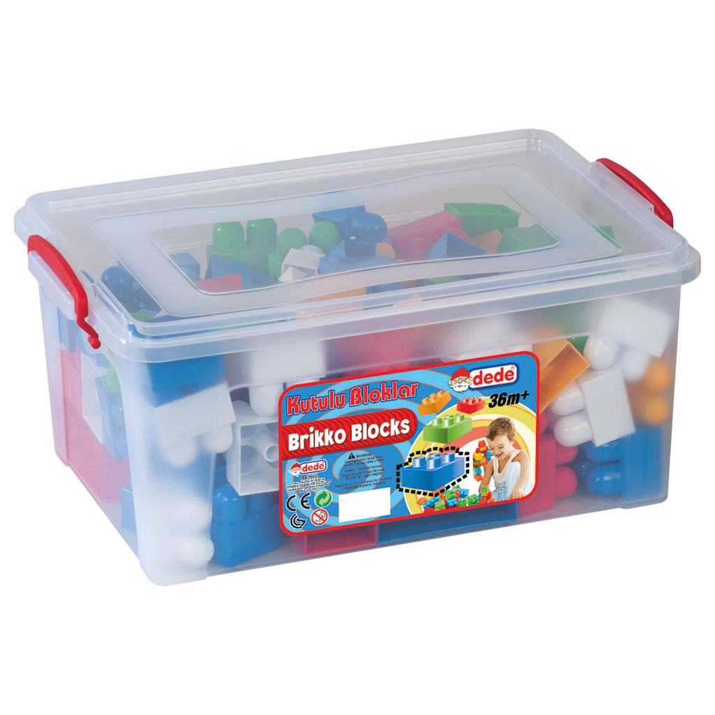 ГОЛЯМ Конструктор в кутия, 250 части, DEDE