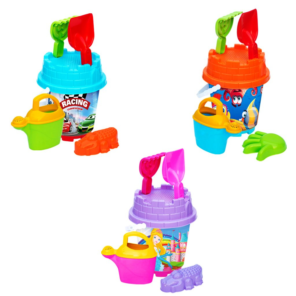 Комплект кофичка замък със сито с формичка, 3 цвята, 19øx35см, DEDE