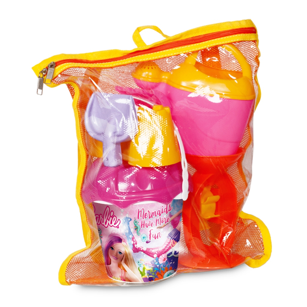 Barbie  ГОЛЯМ пясъчен комплект в раничка с аксесоари Барби, 30х15х35см, DEDE