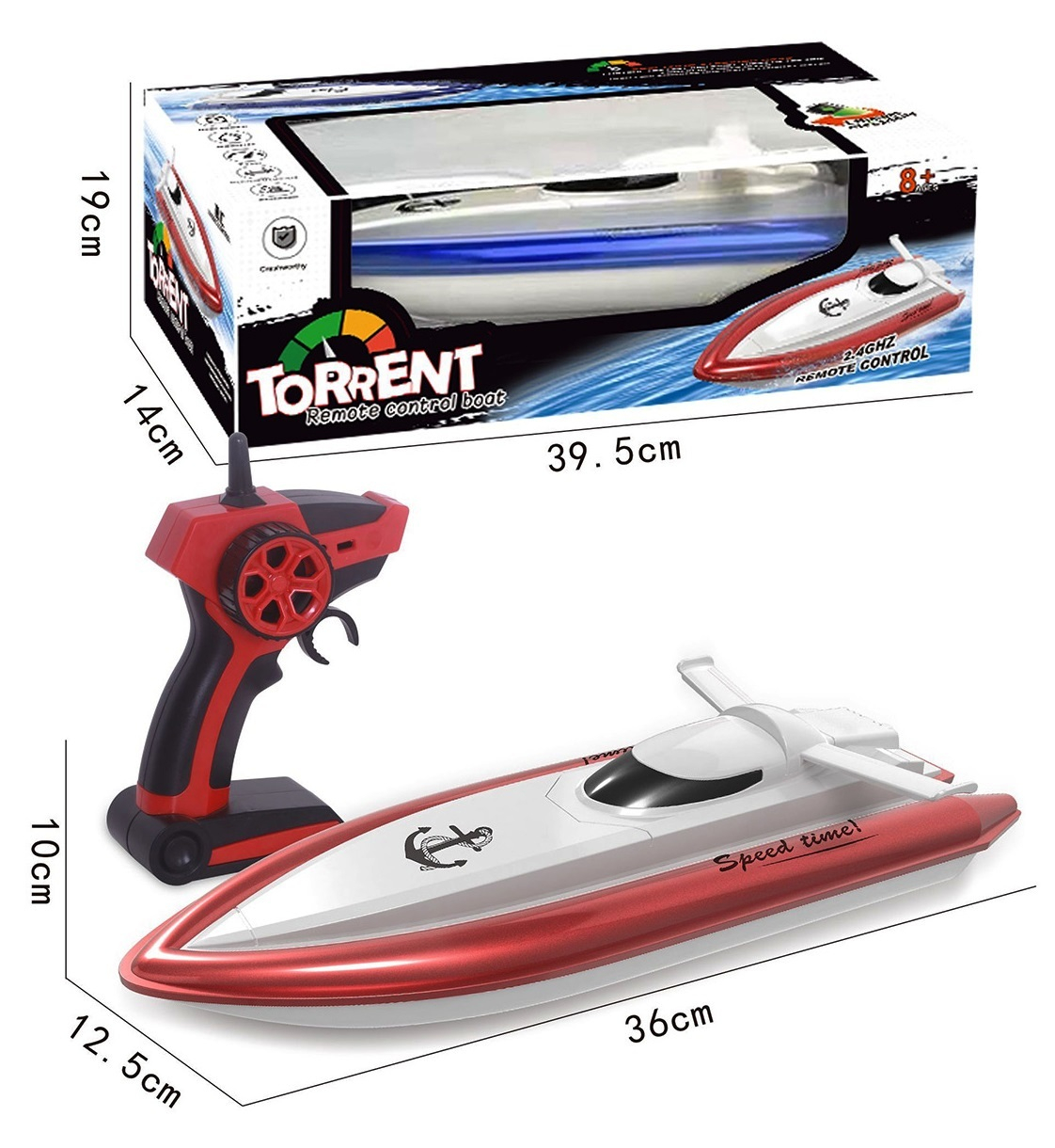 Лодка с дистанционно управление, акумулаторна батерия 1200mAh + USB кабел