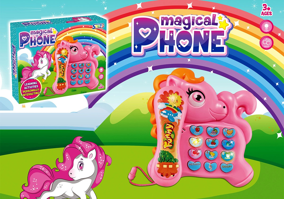 Телефон Розово Пони със Звук и Светлини