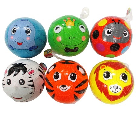 Футболна топка 20см Животинки Happy Animals