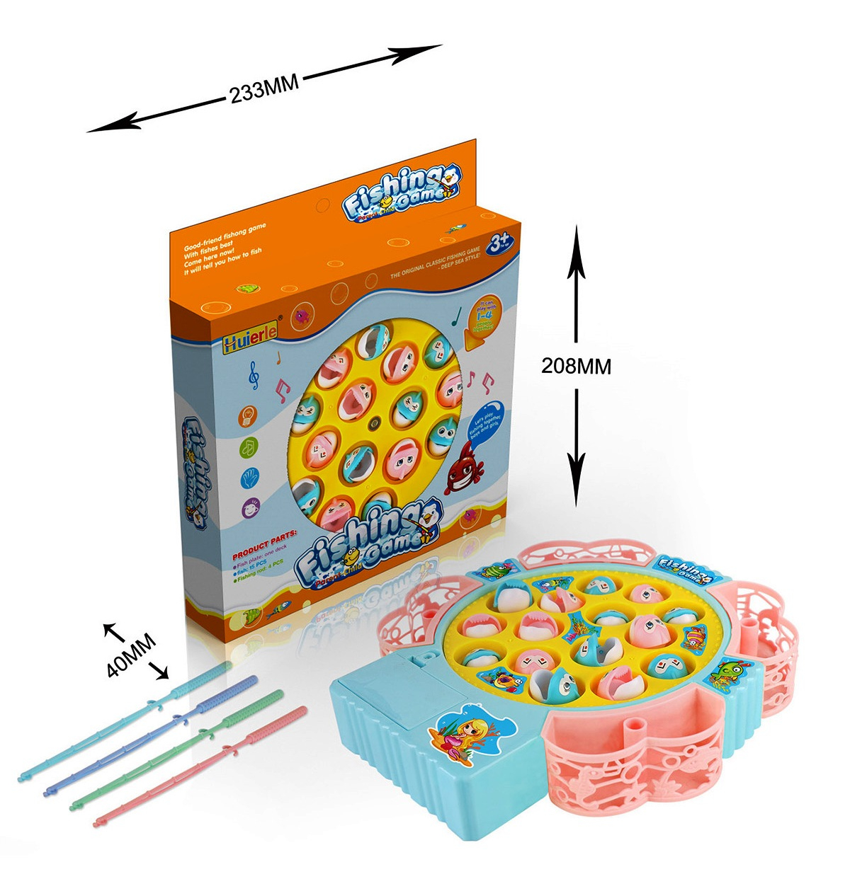 Риболов с 15 рибки и 4 въдици на батерии