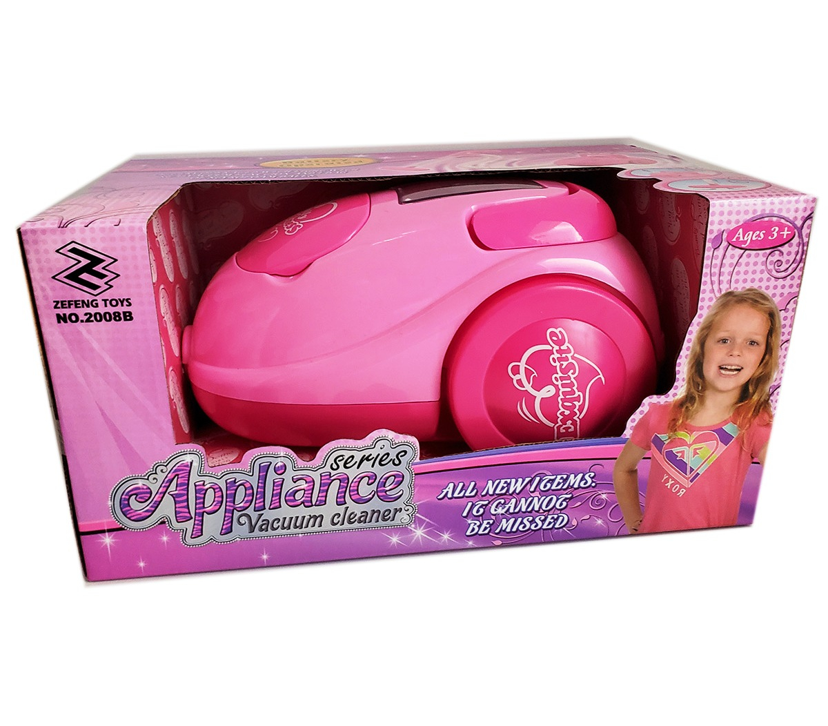 ГОЛЯМА розова прахосмукачка със Звук и Светлини