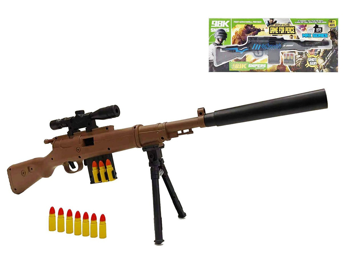 Снайпер на стойка с 10 патрона с гумен връх