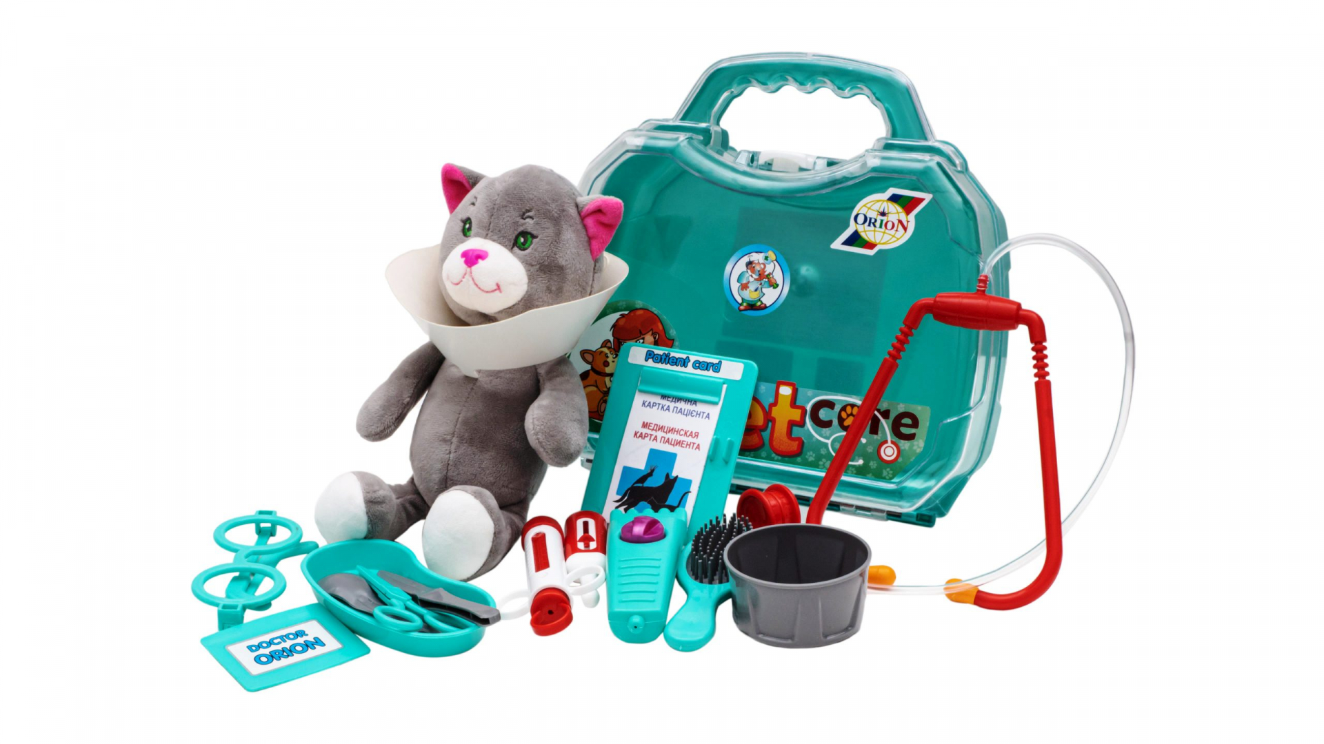 ГОЛЯМ куфар ветеринарен доктор с домашен любемец коте, 27х0.95х26см, ORION, Украйна