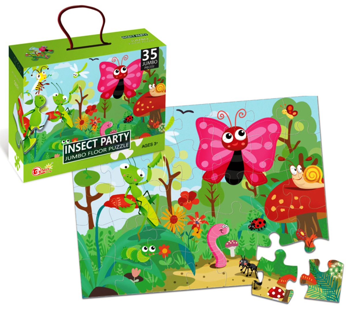 Пъзел в куфарче 35 ЕДРИ части Пеперуда