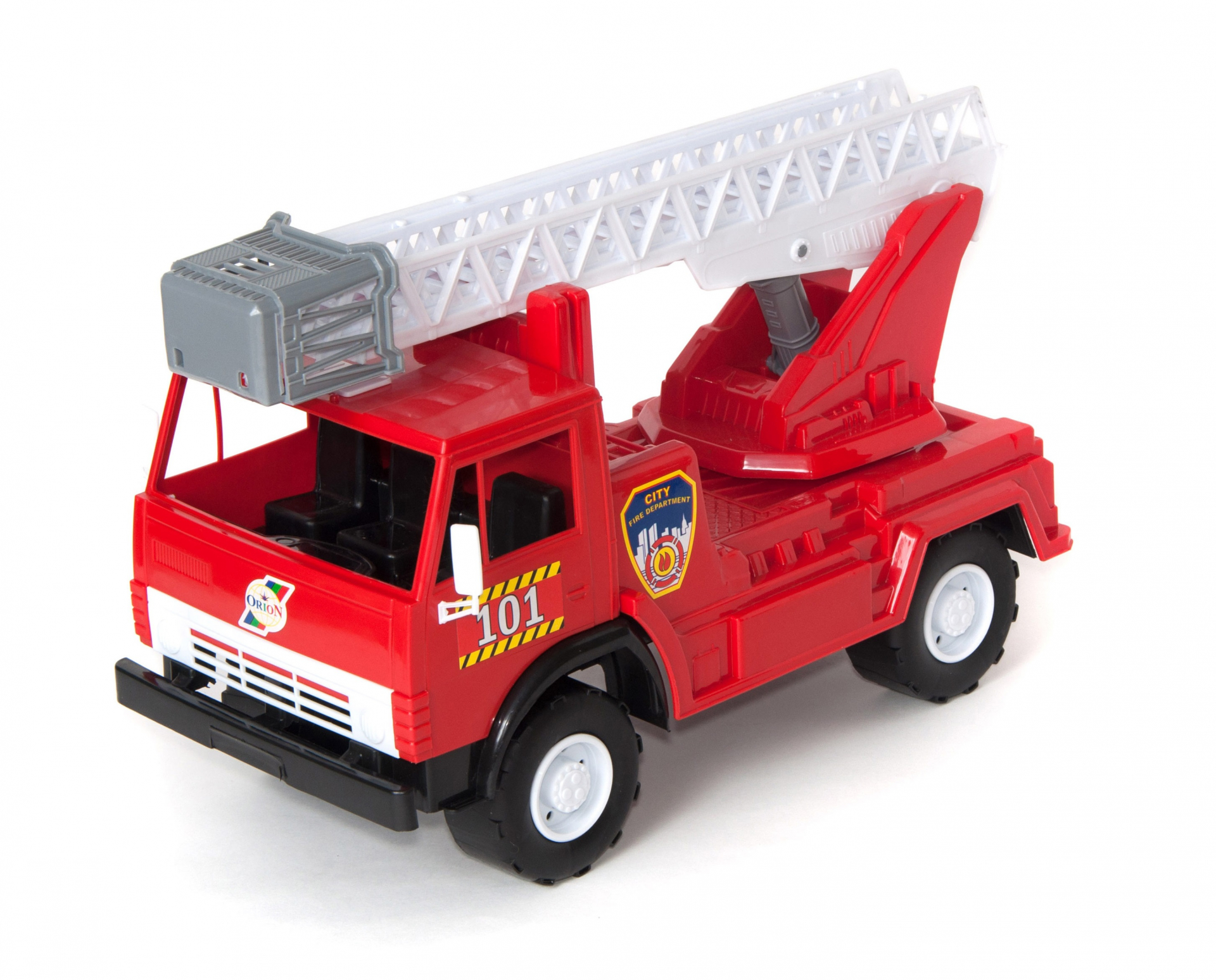 ГОЛЯМА Пожарна KAMAZ с телескопична стълба, пожарникарски камион КАМАЗ, 38х24х20см, ORION, Украйна