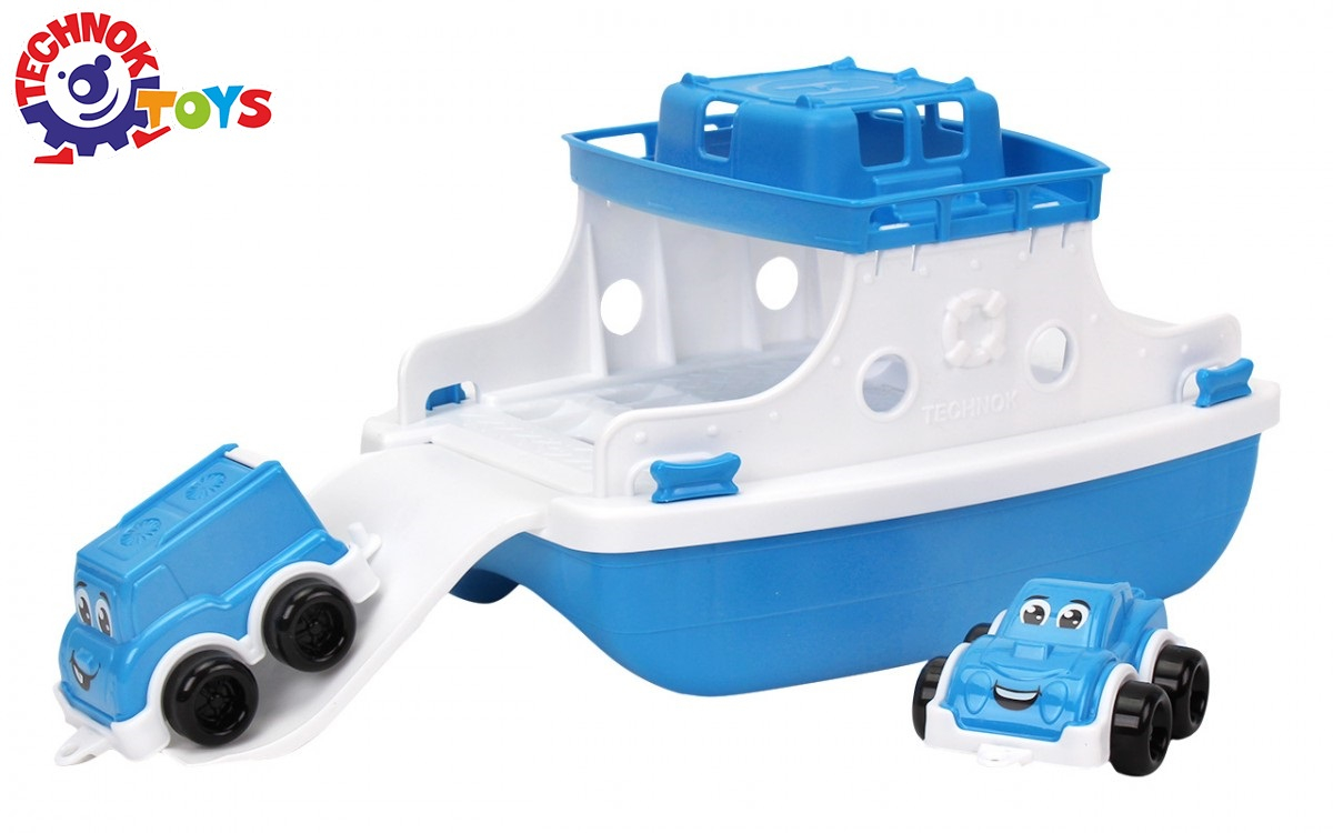 Ферибот с разгъваща се палуба и 2 колички TECHNOK, Украйна