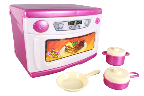 РЕАЛИСТИЧНА Микровълнова фурна със звукови ефекти + аксесоари, в кутия, 32х22х23см, ORION, Украйна