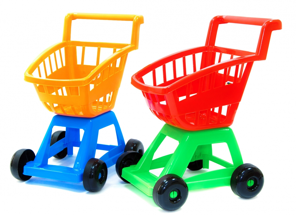 Количка за пазаруване, 4 цвята, 37x31x47см, ORION, Украйна