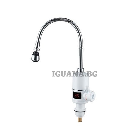 Водонагревател с дисплей и гъвкав чучур, 3000W, монтаж на плот, MUHLER FWH-3017T