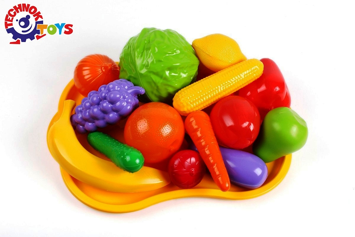 Комплект табла с плодове и зеленчуци 16бр., 33х23х12см, TECHNOK, Украйна