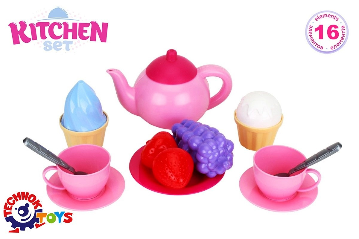 Комплект сервиз за чай с плодове, 19х19х11см, TECHNOK, Украйна