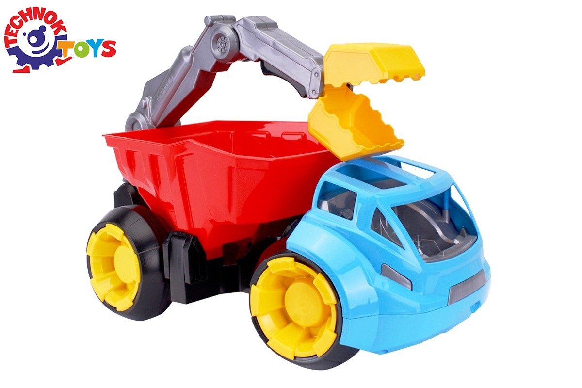 Камион самосвал със странично изсипване и отваряща се щипка, 47х27х26см, TECHNOK, Украйна