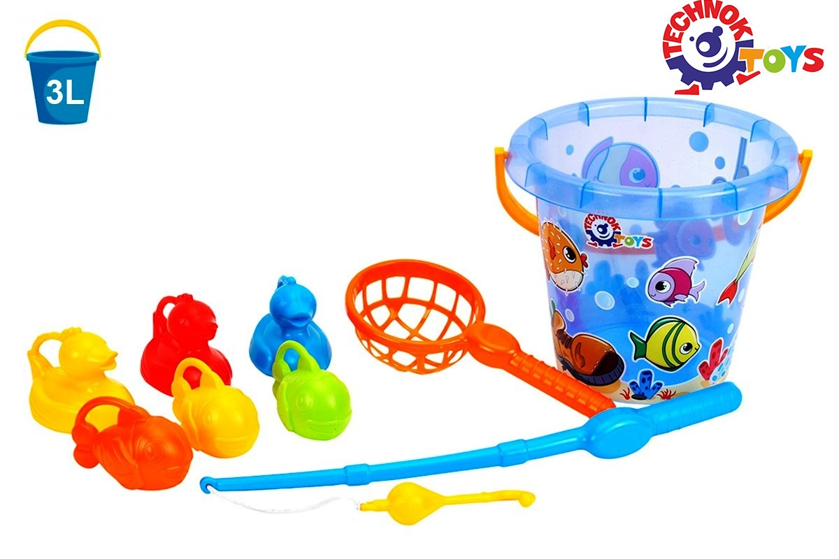 Рибарски комплект с кофа и аксесоари, 40х23х21см, TECHNOK, Украйна